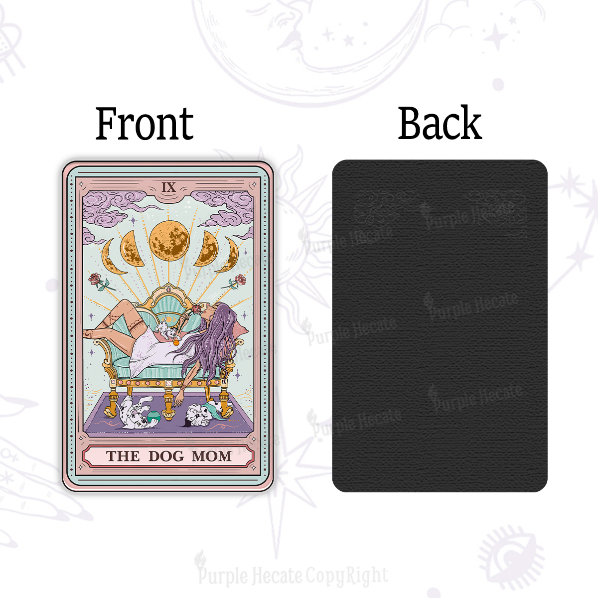 Purplehecate The Dog Mom Tarot Magnet