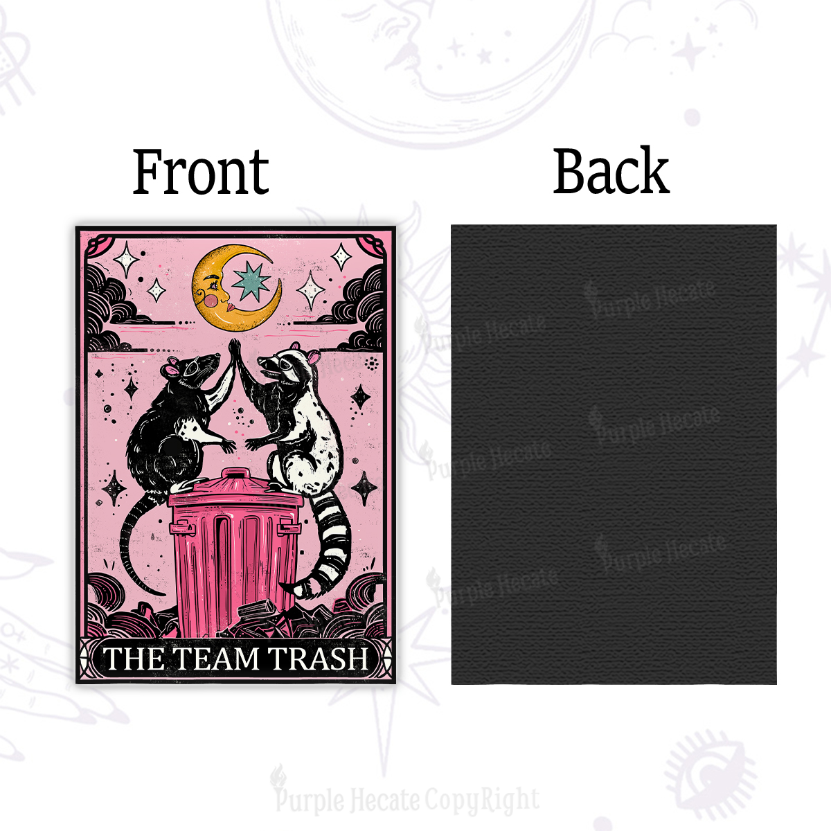 Purplehecate The Team Trash Opossum Tarot Magnet