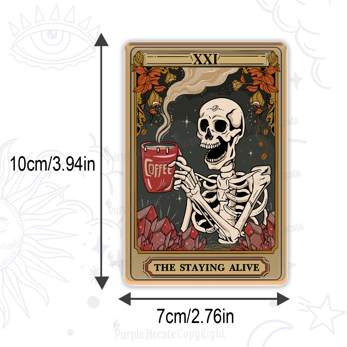 Purplehecate The Staying Alive Tarot Card Magnet