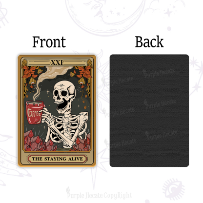 Purplehecate The Staying Alive Tarot Card Magnet