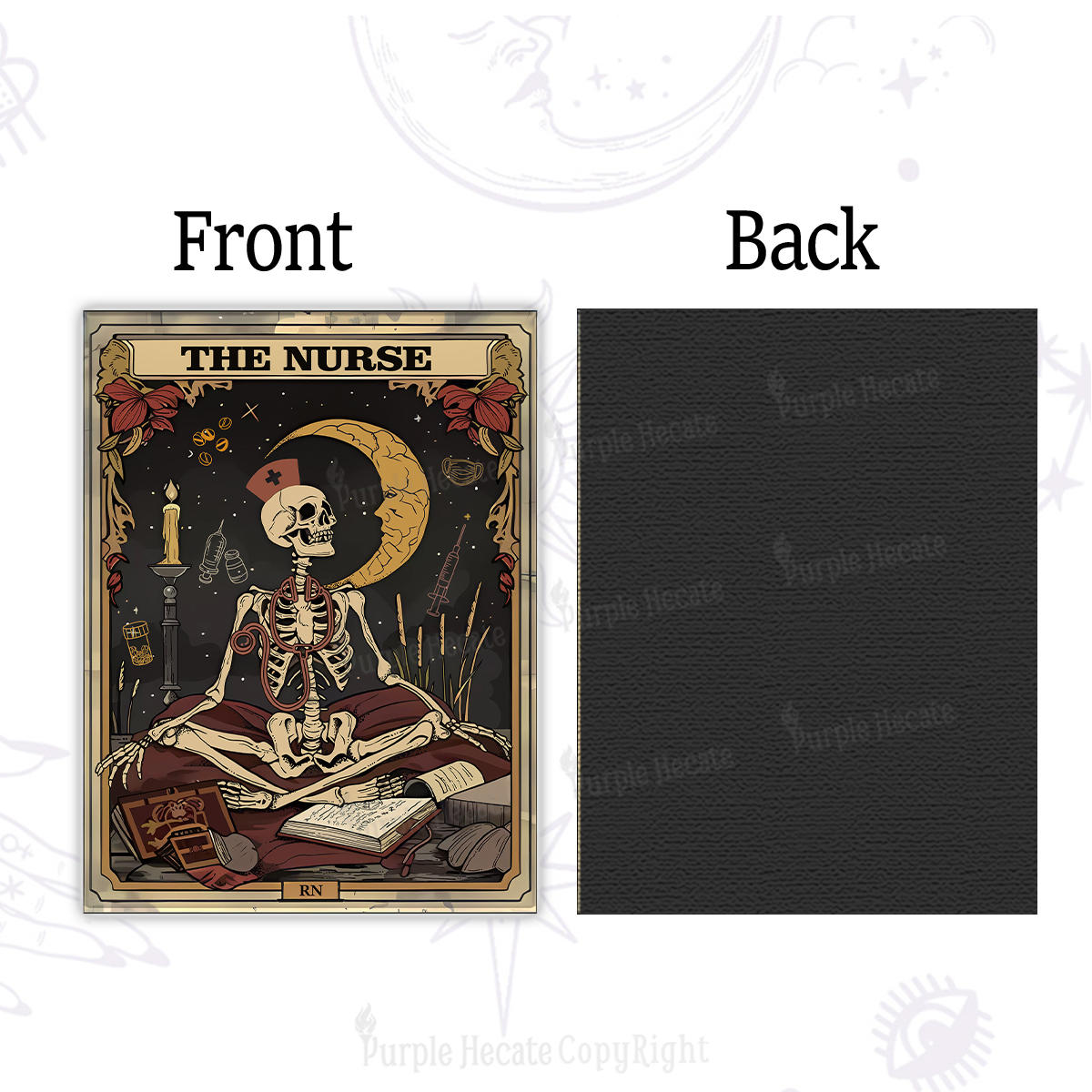 Purplehecate The Nurse Tarot Card  Magnet