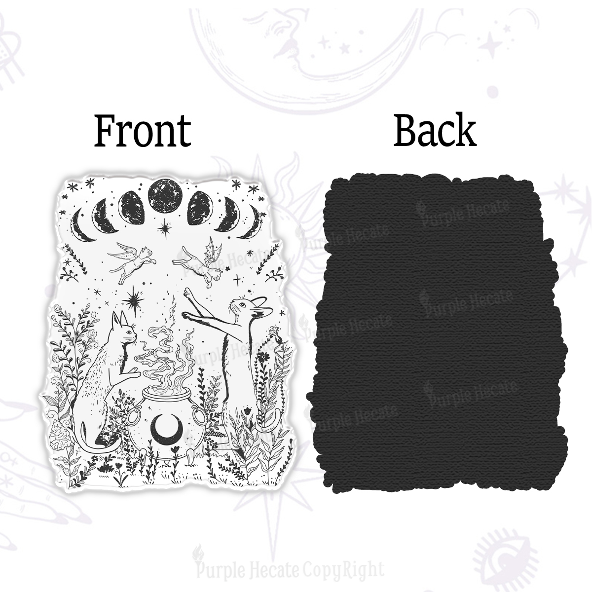 Purplehecate Celestial Cat Magnet