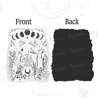 Purplehecate Celestial Cat Magnet