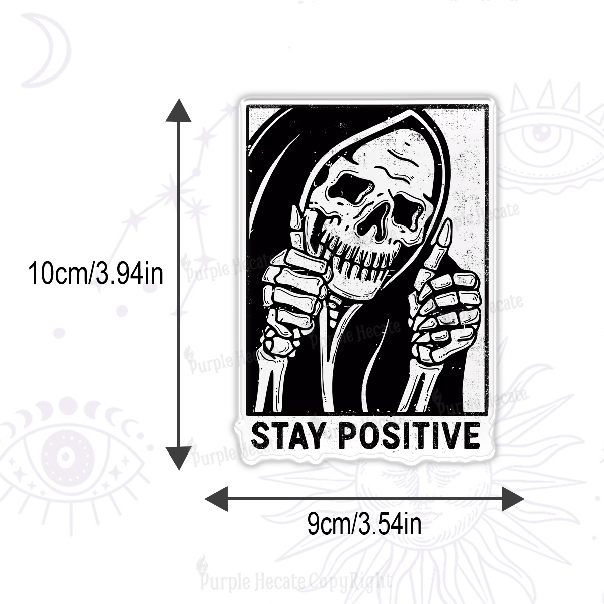 Purplehecate Stay Positive Magnet