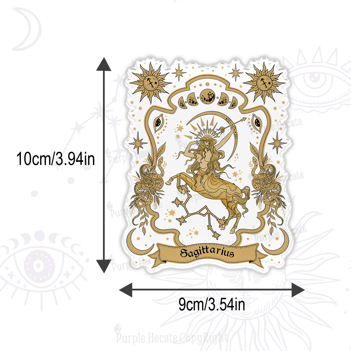 Purplehecate Sagittarius' Astral Mirage Zodiac Magnet