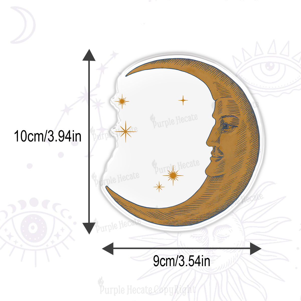 Purplehecate Celestial Moon Magnet