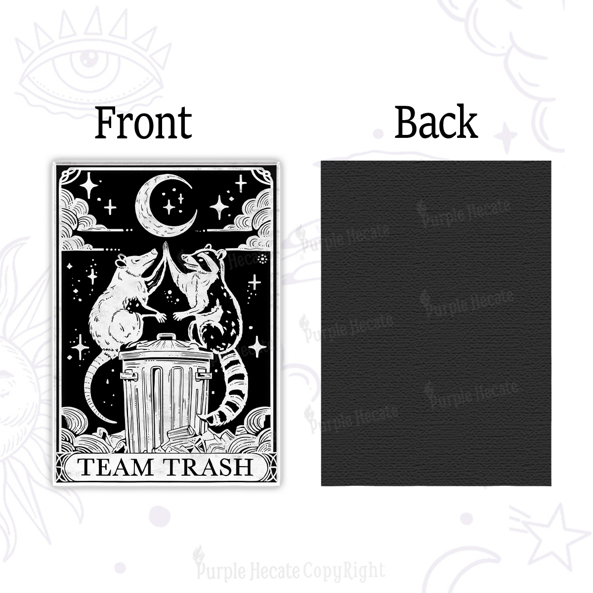 Purplehecate The Team Trash Tarot Magnet
