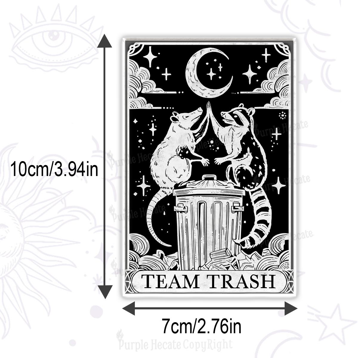 Purplehecate The Team Trash Tarot Magnet
