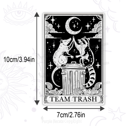 Purplehecate The Team Trash Tarot Magnet