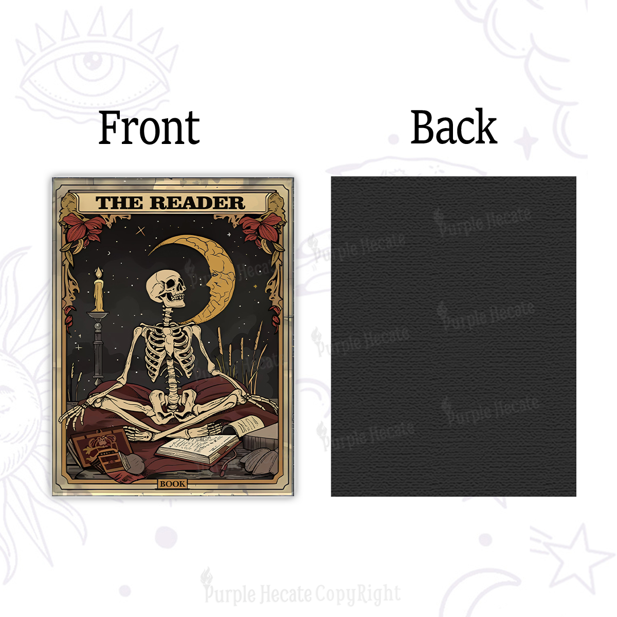 Purplehecate The Reader Tarot Card Magnet