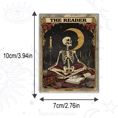 Purplehecate The Reader Tarot Card Magnet