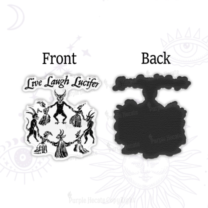 Purplehecate Live Laugh Lucifer Magnet