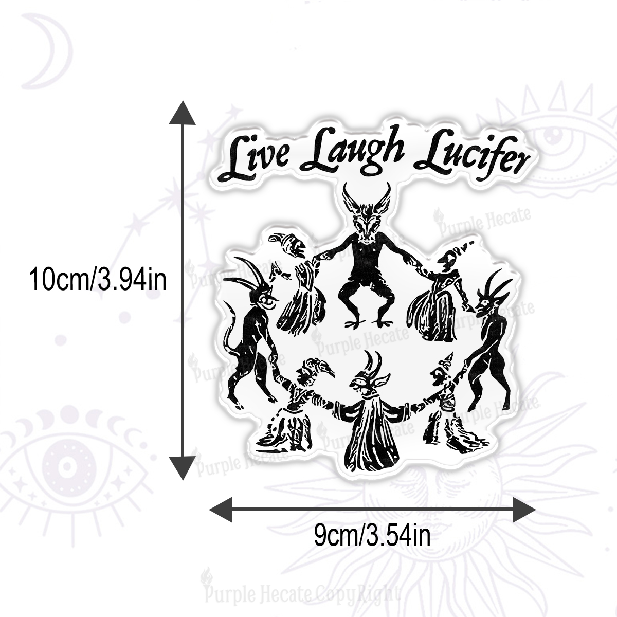 Purplehecate Live Laugh Lucifer Magnet