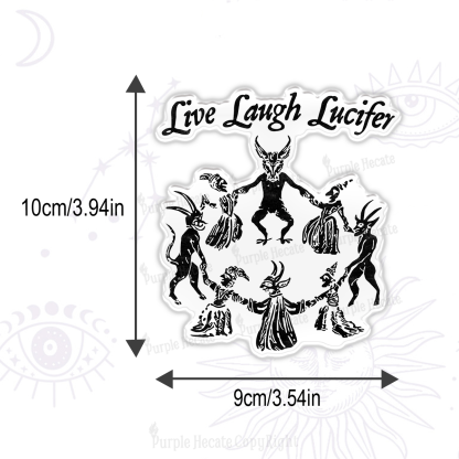 Purplehecate Live Laugh Lucifer Magnet