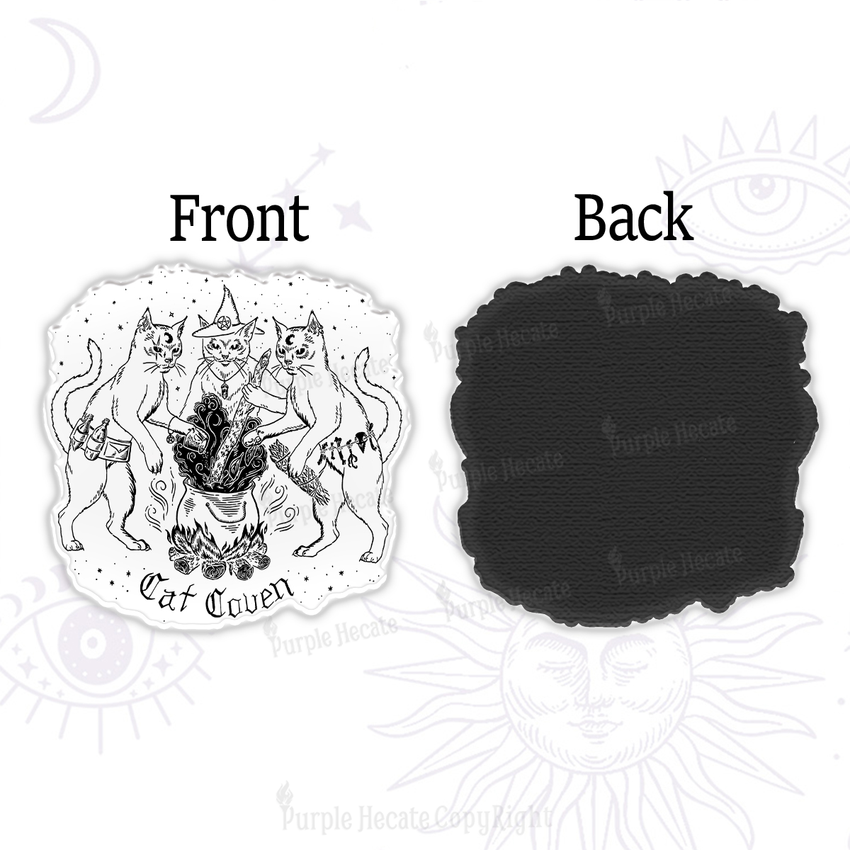 Purplehecate Cat Coven Magnet