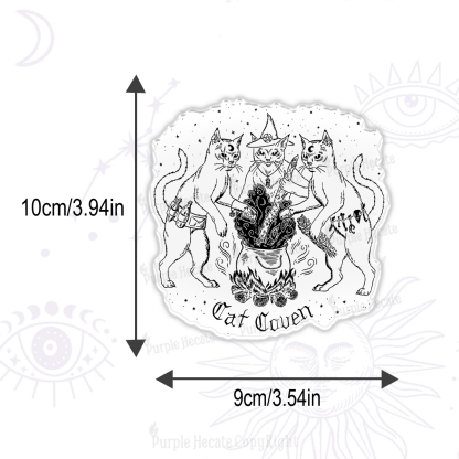 Purplehecate Cat Coven Magnet