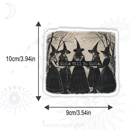 Purplehecate Girls Will Be Girls Witch Magnet