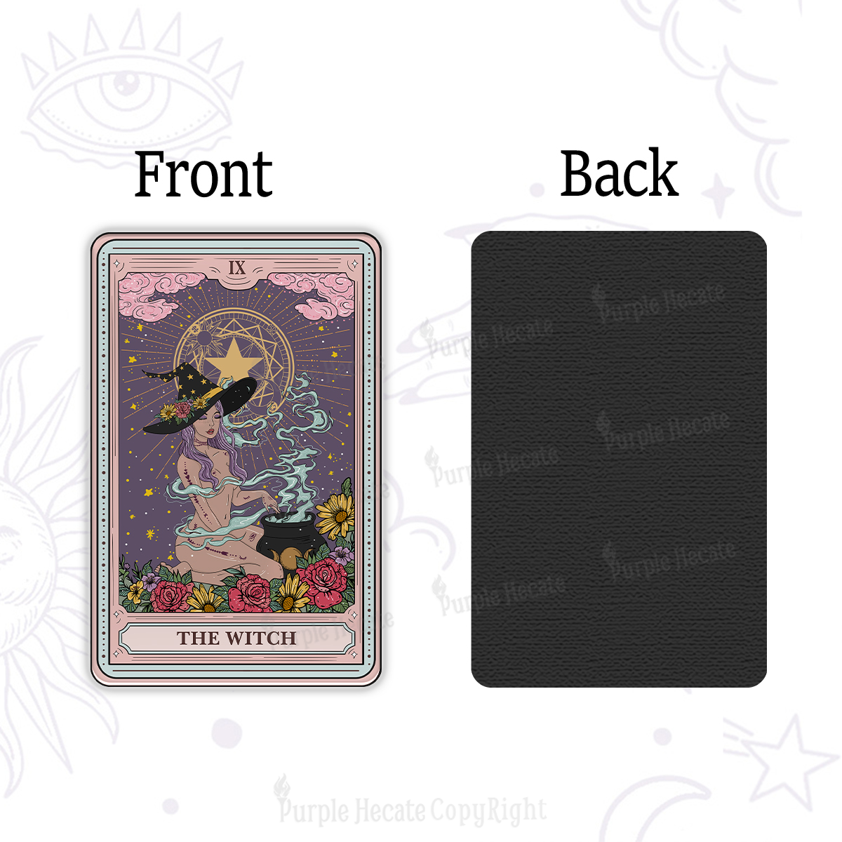 Purplehecate The Witch Tarot Magnet