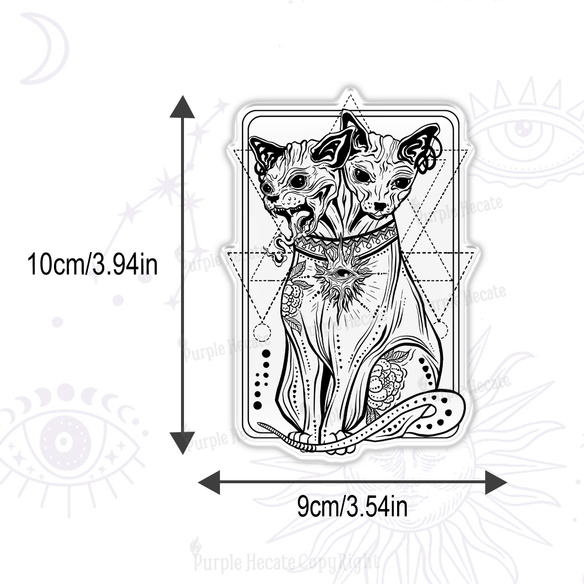 Purplehecate The Cat Goddess Bastet Magnet