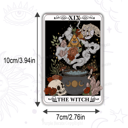 Purplehecate The Witch Tarot Magnet