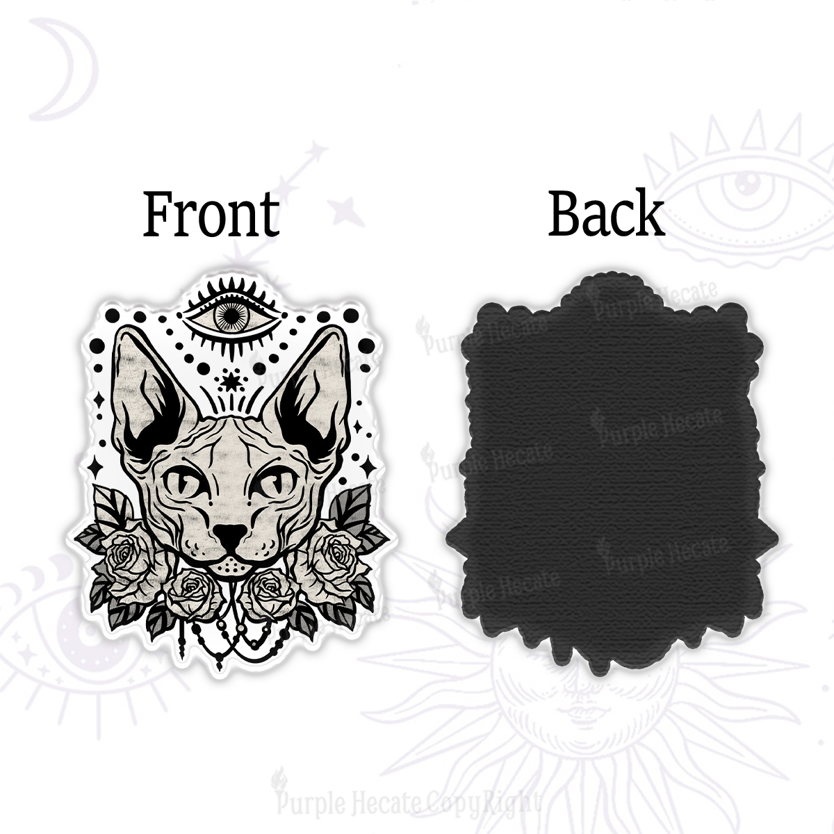 Purplehecate Mystical Cat Magnet