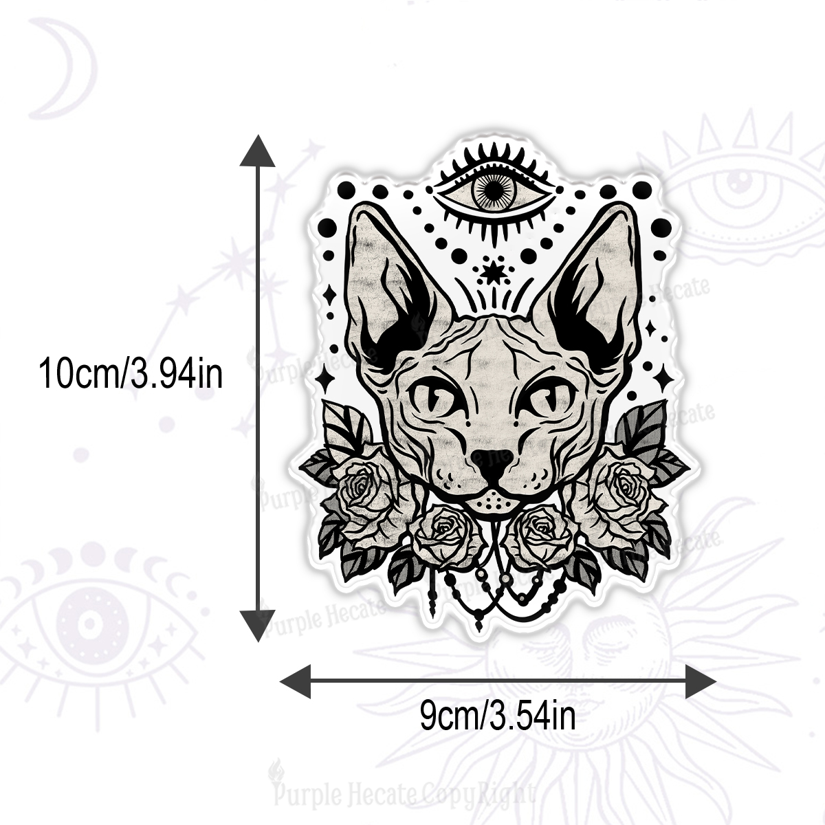 Purplehecate Mystical Cat Magnet