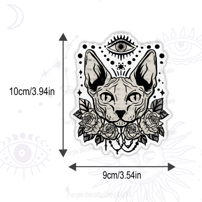 Purplehecate Mystical Cat Magnet