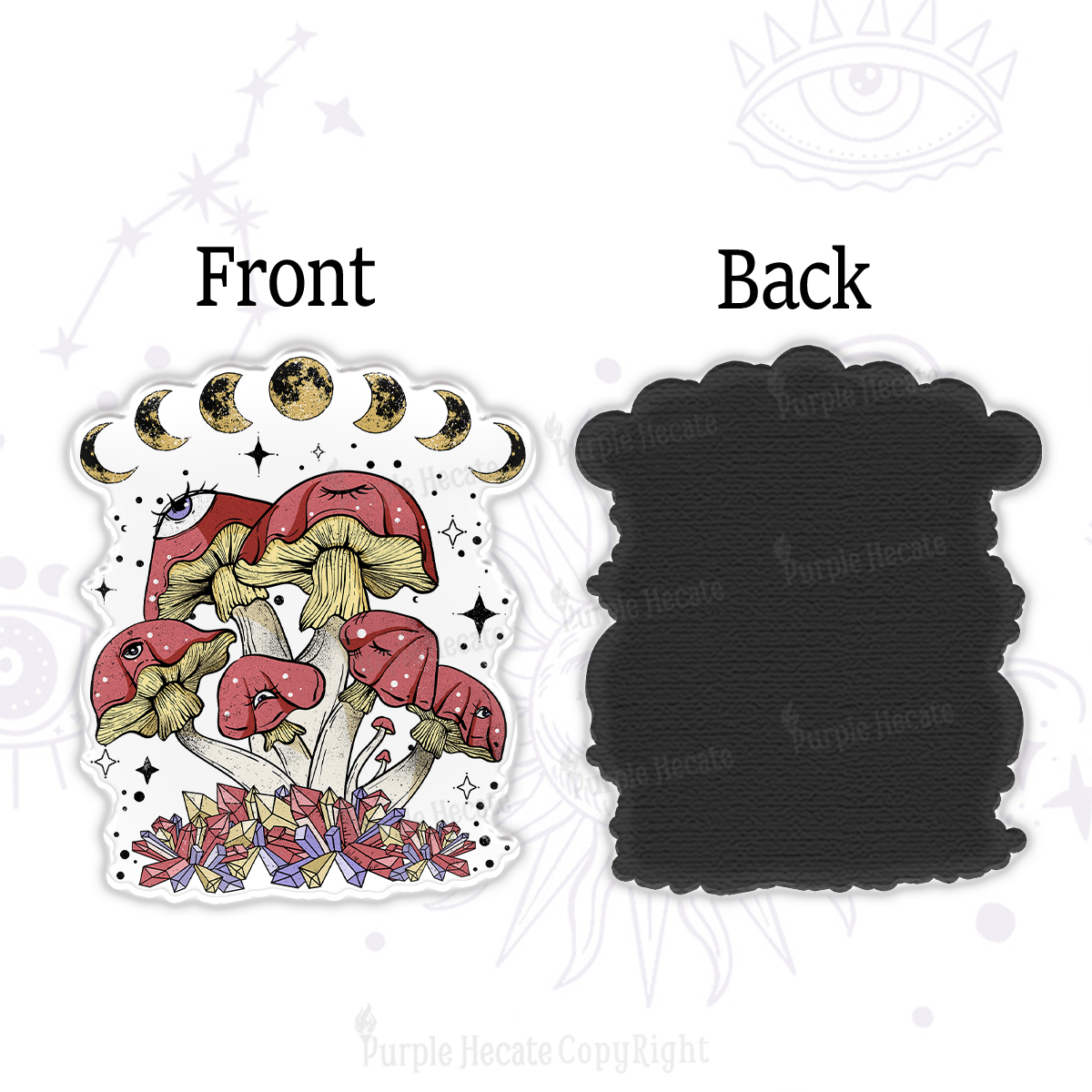Purplehecate Magic Mushroom Magnet