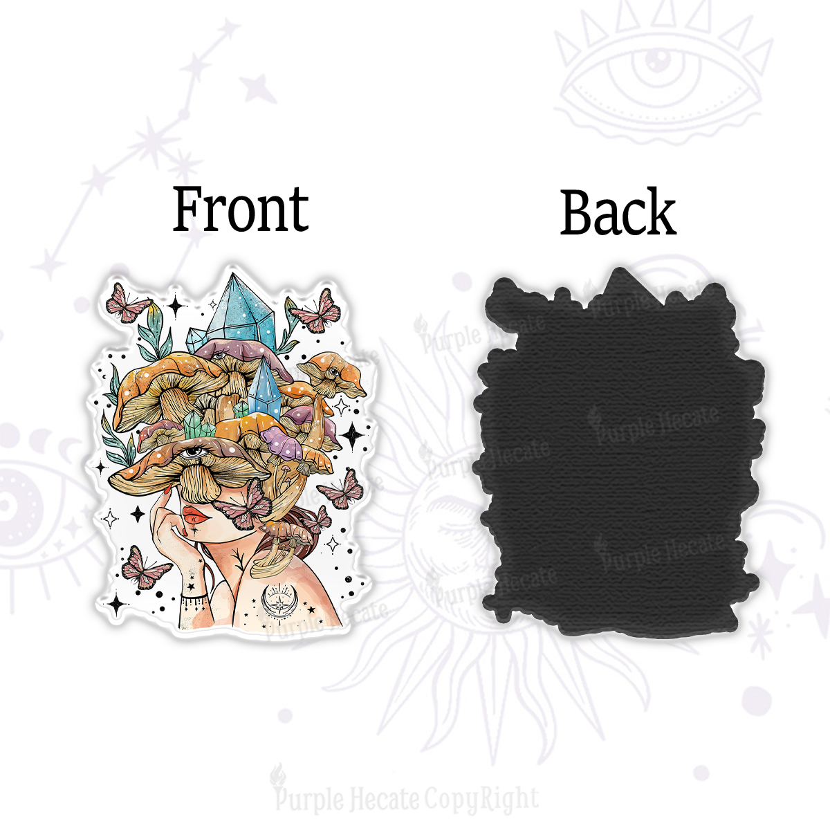 Purplehecate Crystal Goddess Magnet