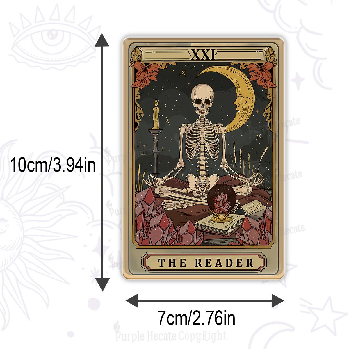 Purplehecate The Reader Tarot Magnet