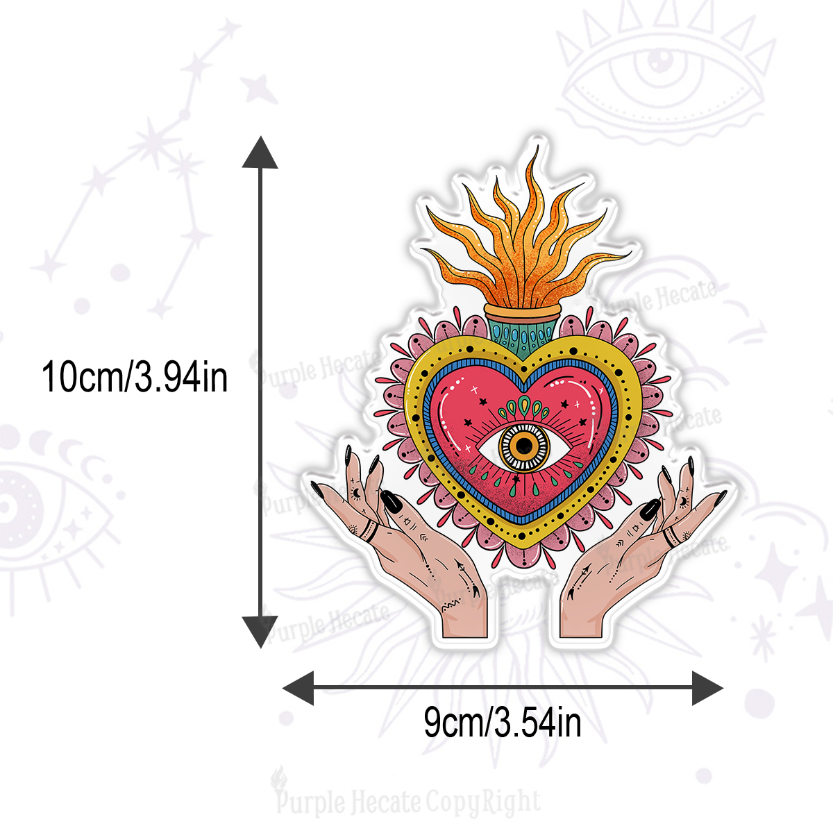 Purplehecate The Fiery Eye Magnet