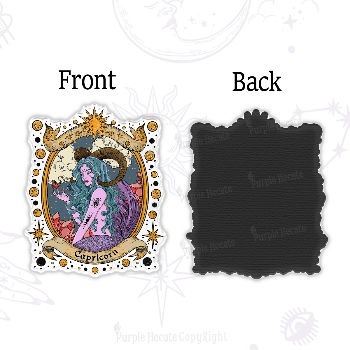 Purplehecate Capricorn Radiance Zodiac Magnet