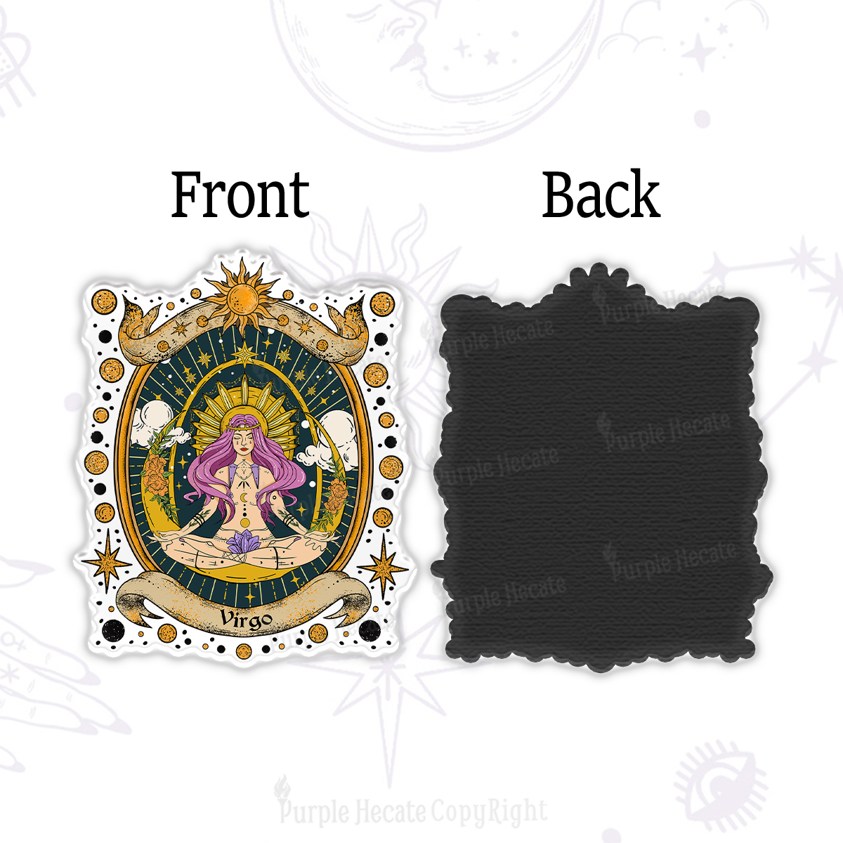 Purplehecate Virgo Radiance Zodiac Magnet