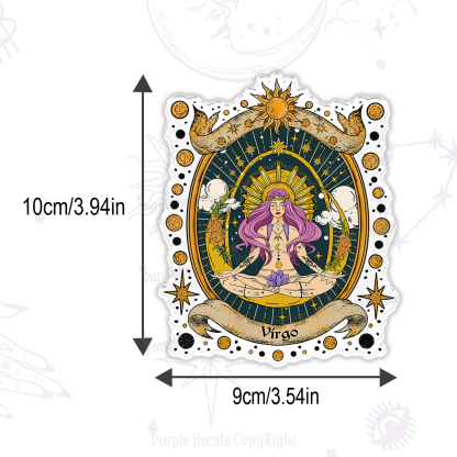 Purplehecate Virgo Radiance Zodiac Magnet