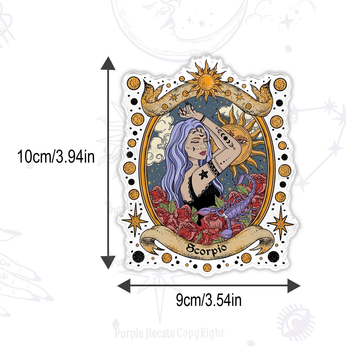 Purplehecate Scorpio Radiance Zodiac Magnet