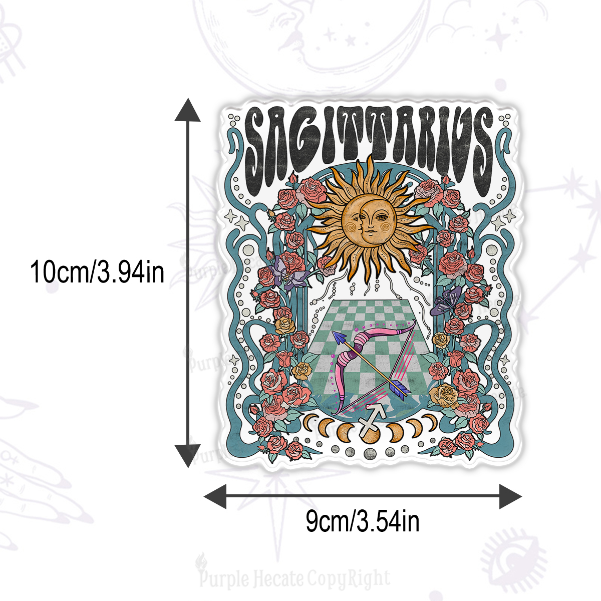 Purplehecate Sagittarius Spirit Zodiac Magnet