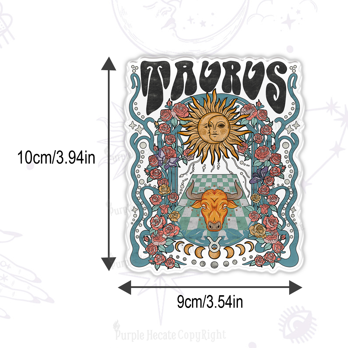 Purplehecate Taurus Spirit Zodiac Magnet