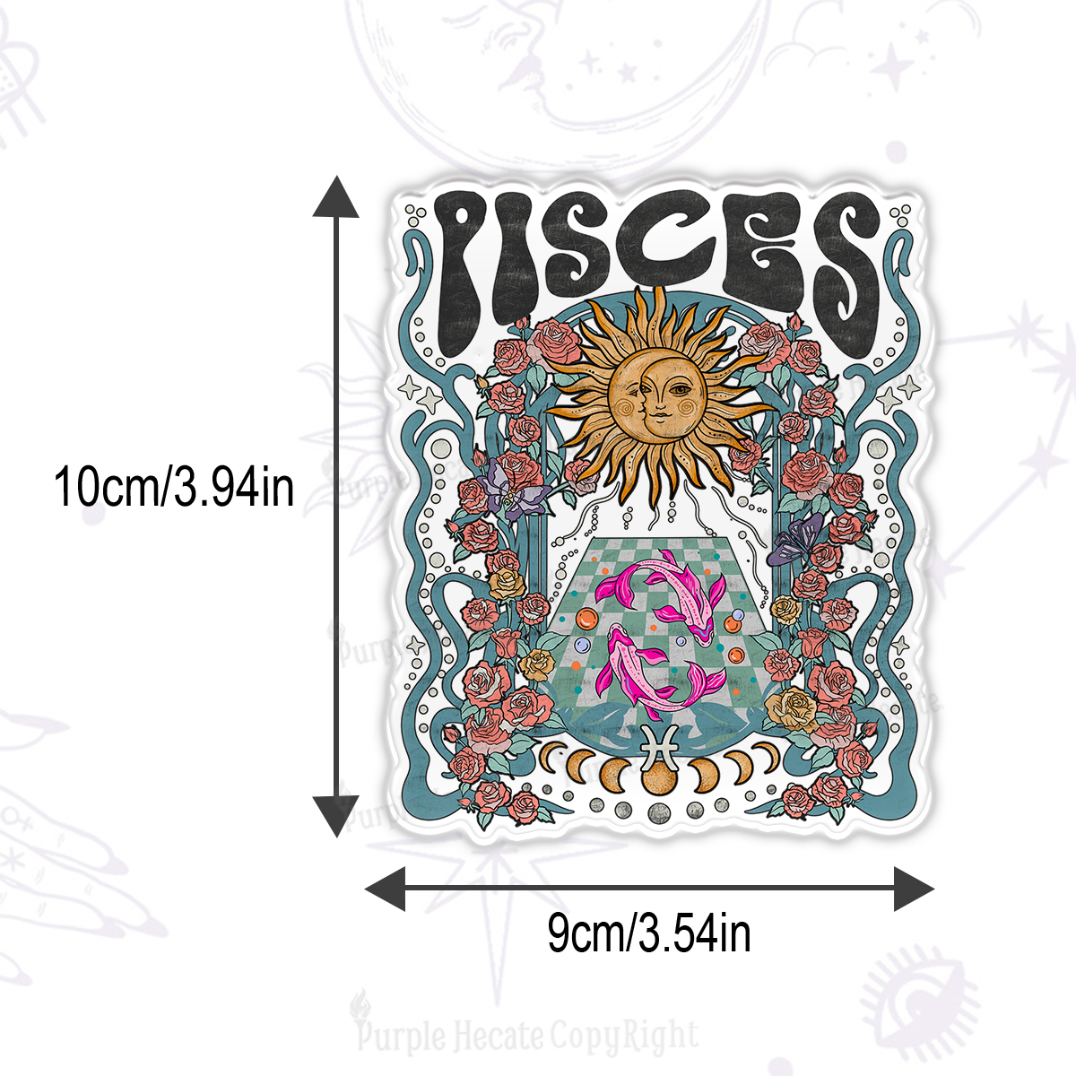 Purplehecate Pisces Spirit Zodiac Magnet