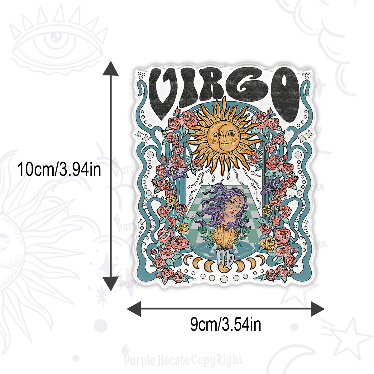 Purplehecate Virgo Spirit Zodiac Magnet