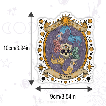 Purplehecate Celestial Pisces Zodiac Magnet