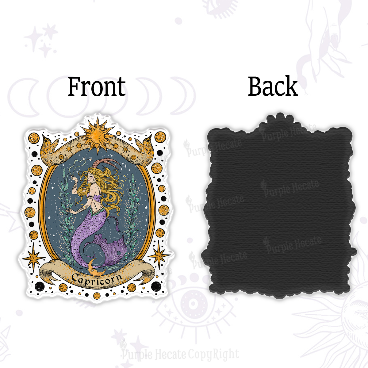 Purplehecate Celestial Capricorn Zodiac Magnet