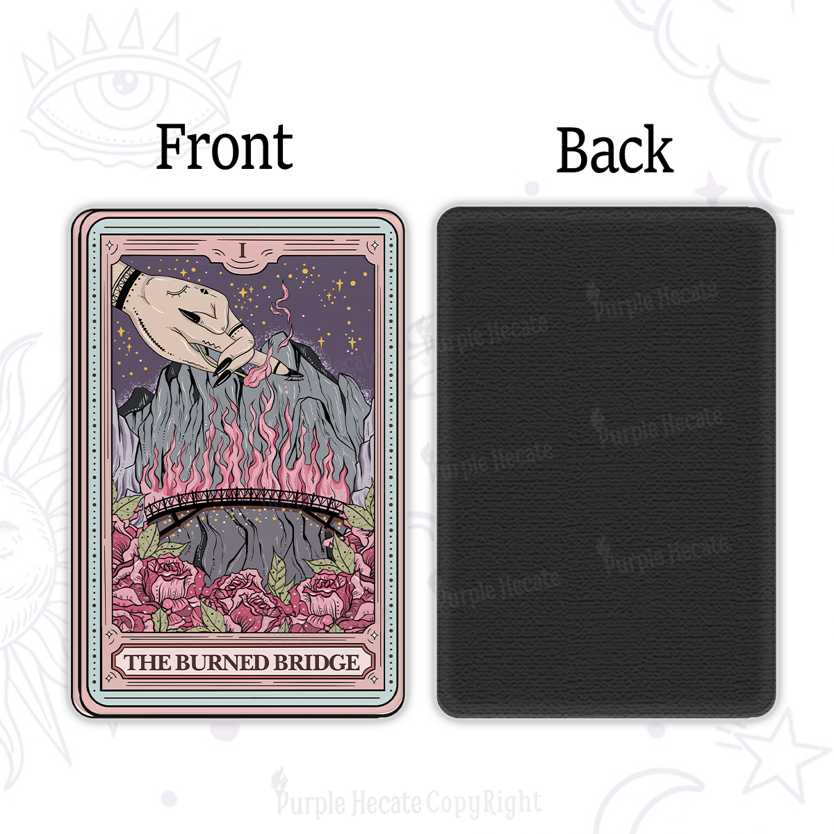 Purplehecate The Burned Bridge Tarot Magnet