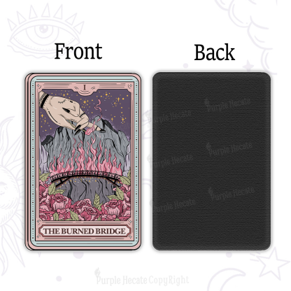 Purplehecate The Burned Bridge Tarot Magnet