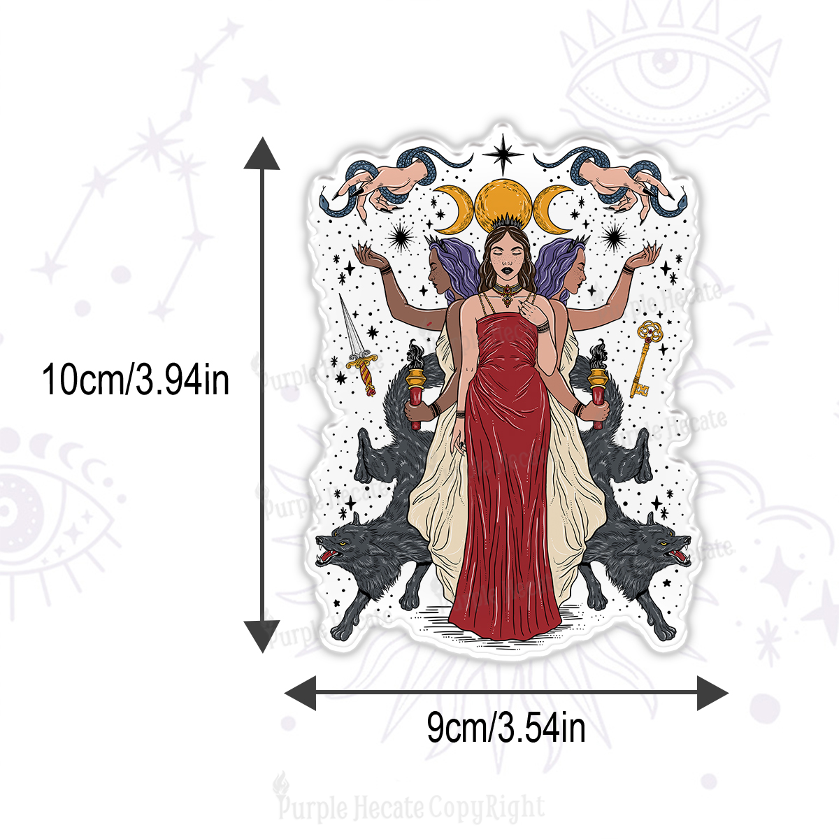 Purplehecate The Triple Goddess Hecate Magnet