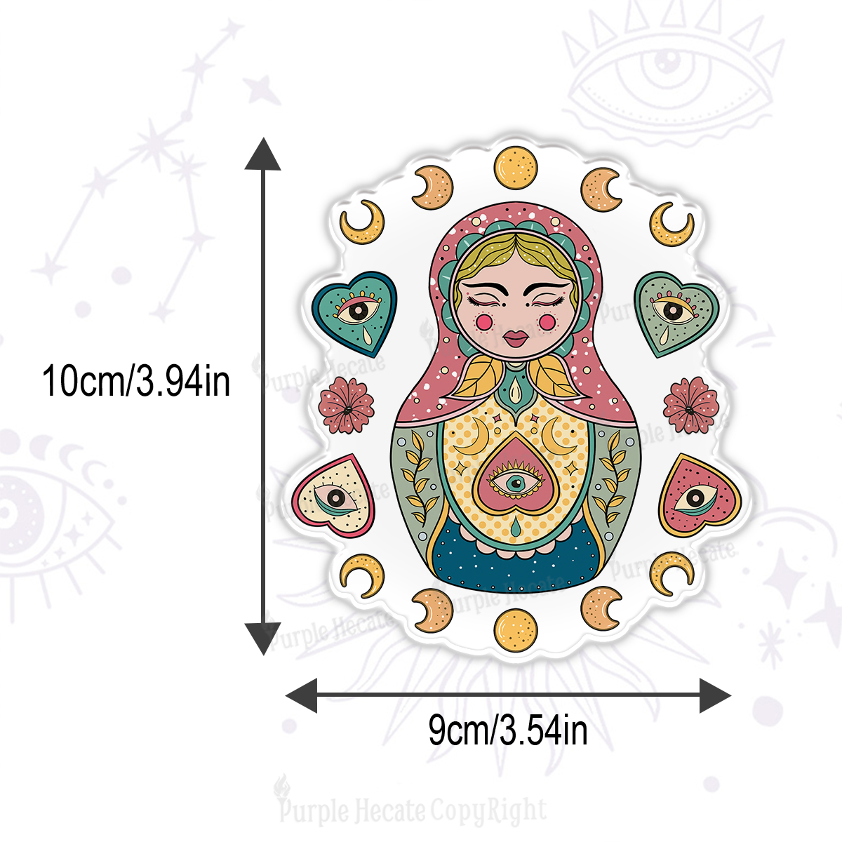 Purplehecate Nesting Doll Magnet