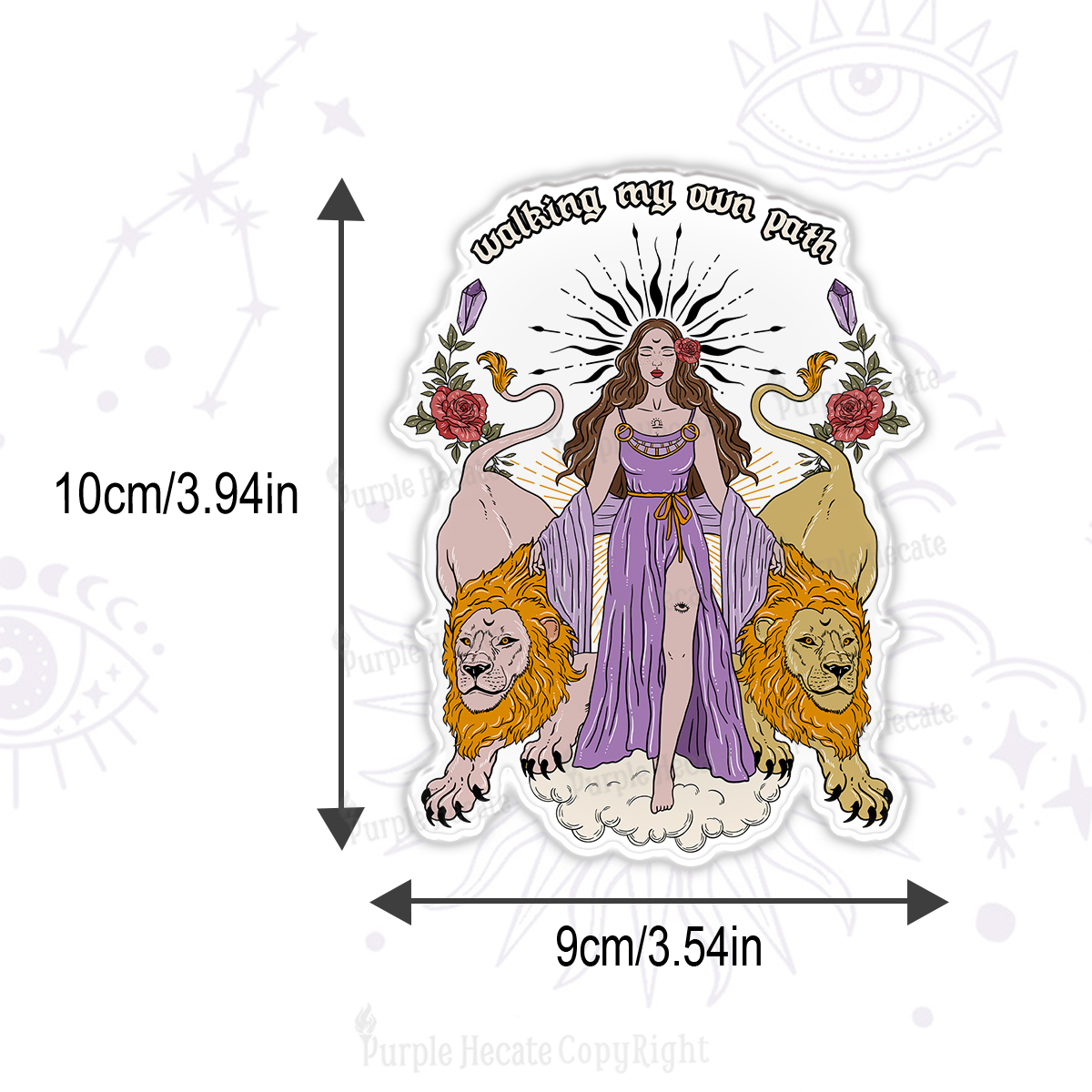 Purplehecate The Goddess Walking My Own Path Magnet