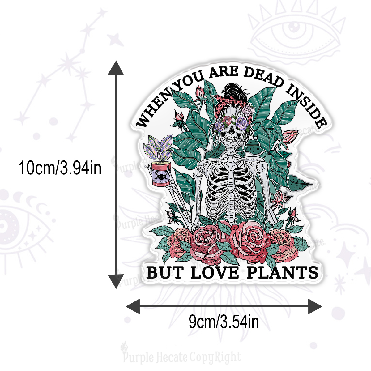 Purplehecate When You Dead Inside Magnet