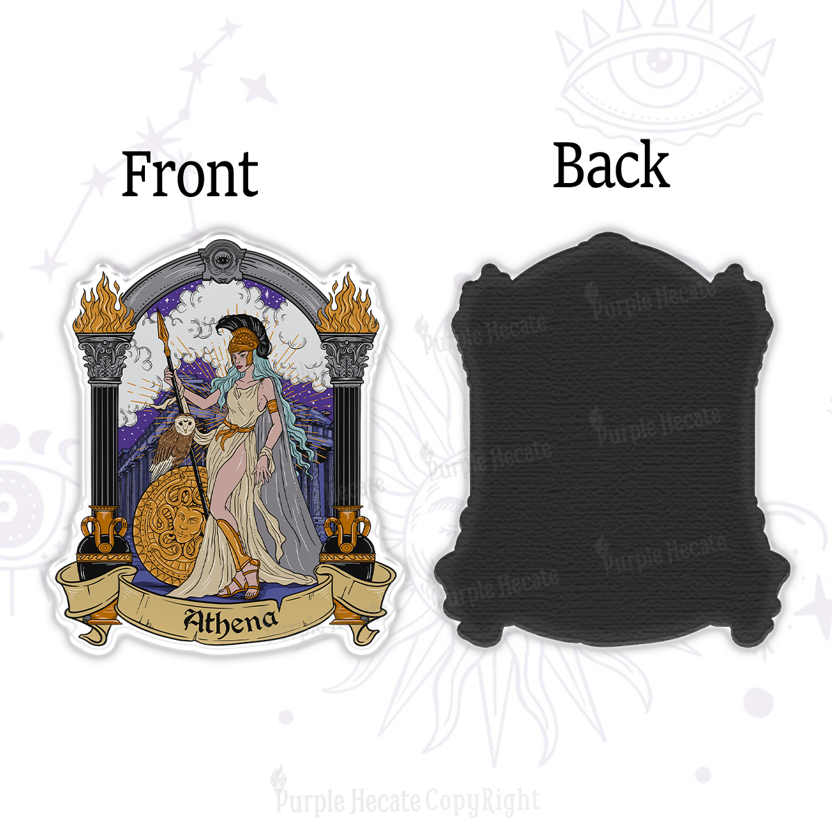 Purplehecate The Wise Goddess Athena Magnet