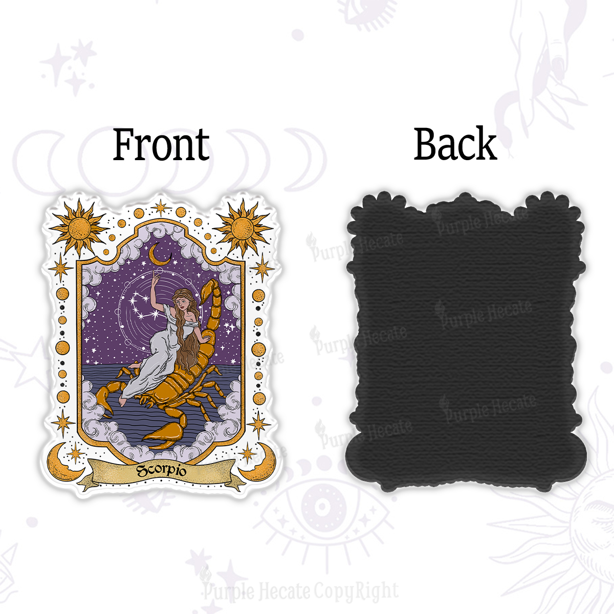 Purplehecate Scorpio Zodiac Magnet