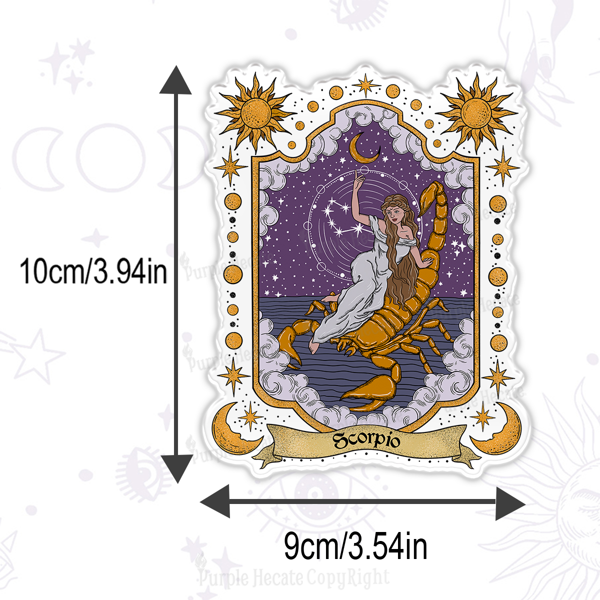 Purplehecate Scorpio Zodiac Magnet